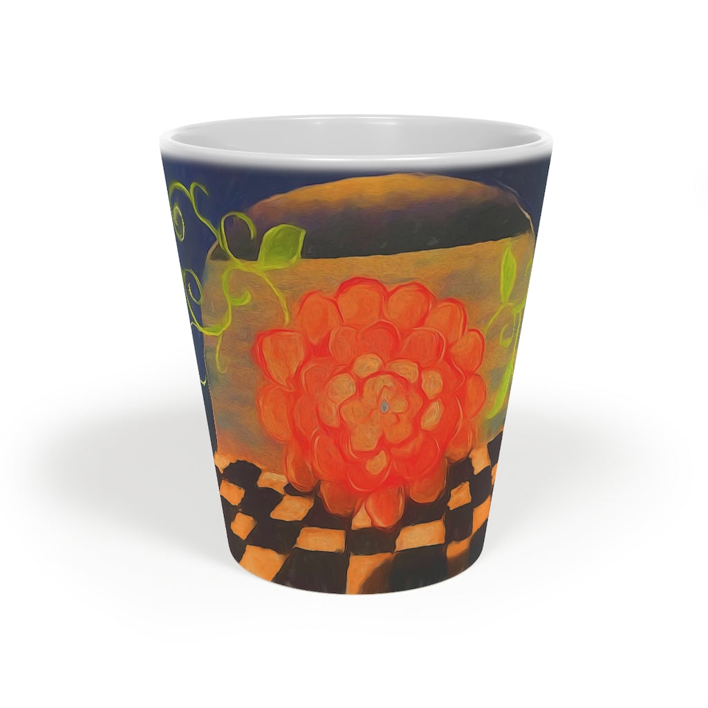 Flower In Tunnel Latte Mug, 12oz