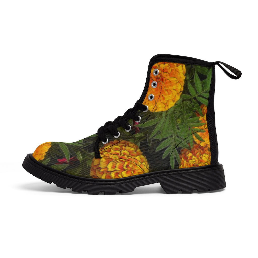 Marigold Garden Women's Canvas Boots