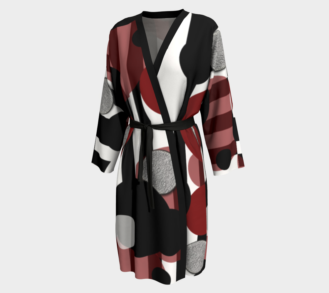 Black White Red Stripes Dots Piegnoir