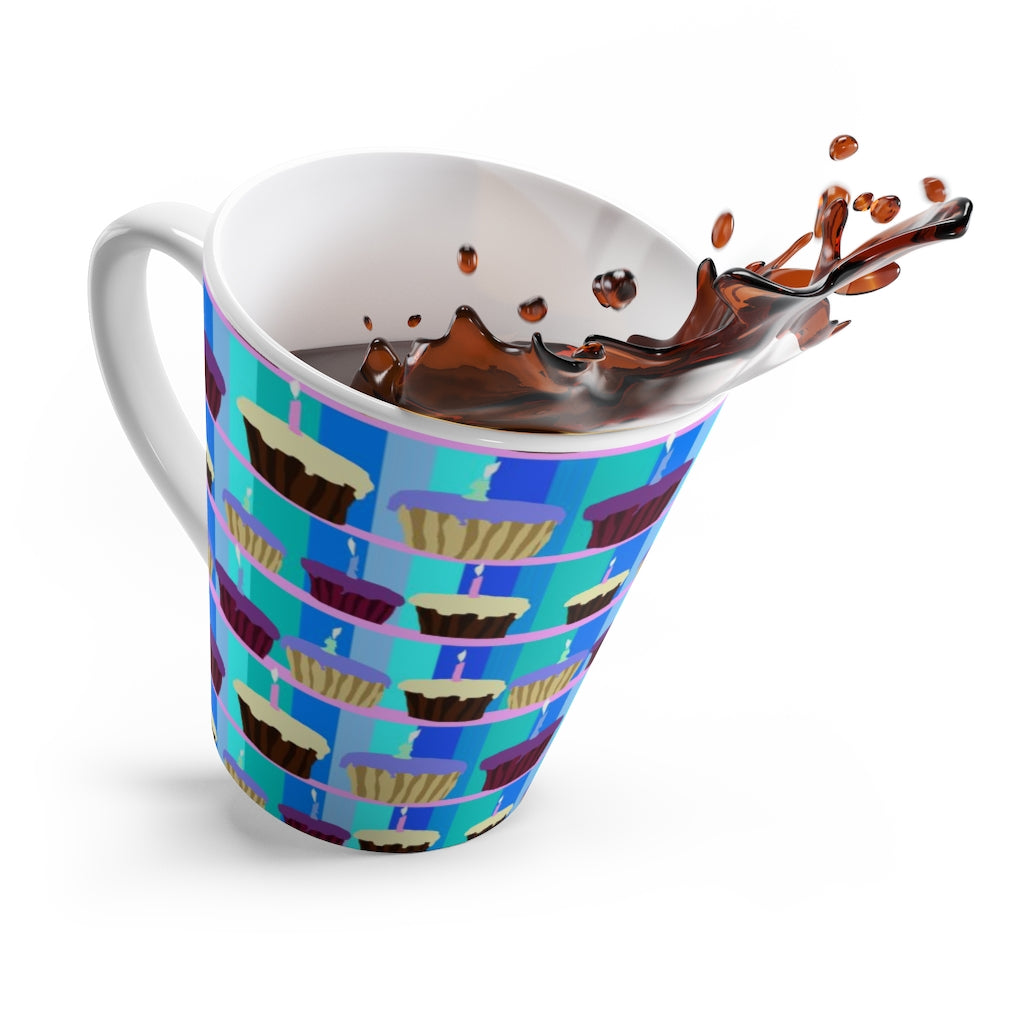 Birthday Cupcakes Latte mug