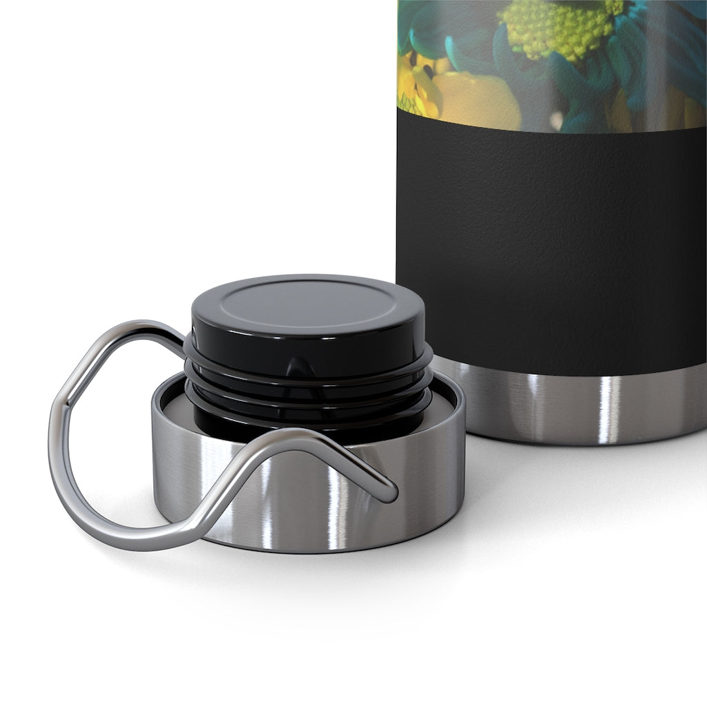 Raw Flowers 4 22oz Vacuum Insulated Bottle
