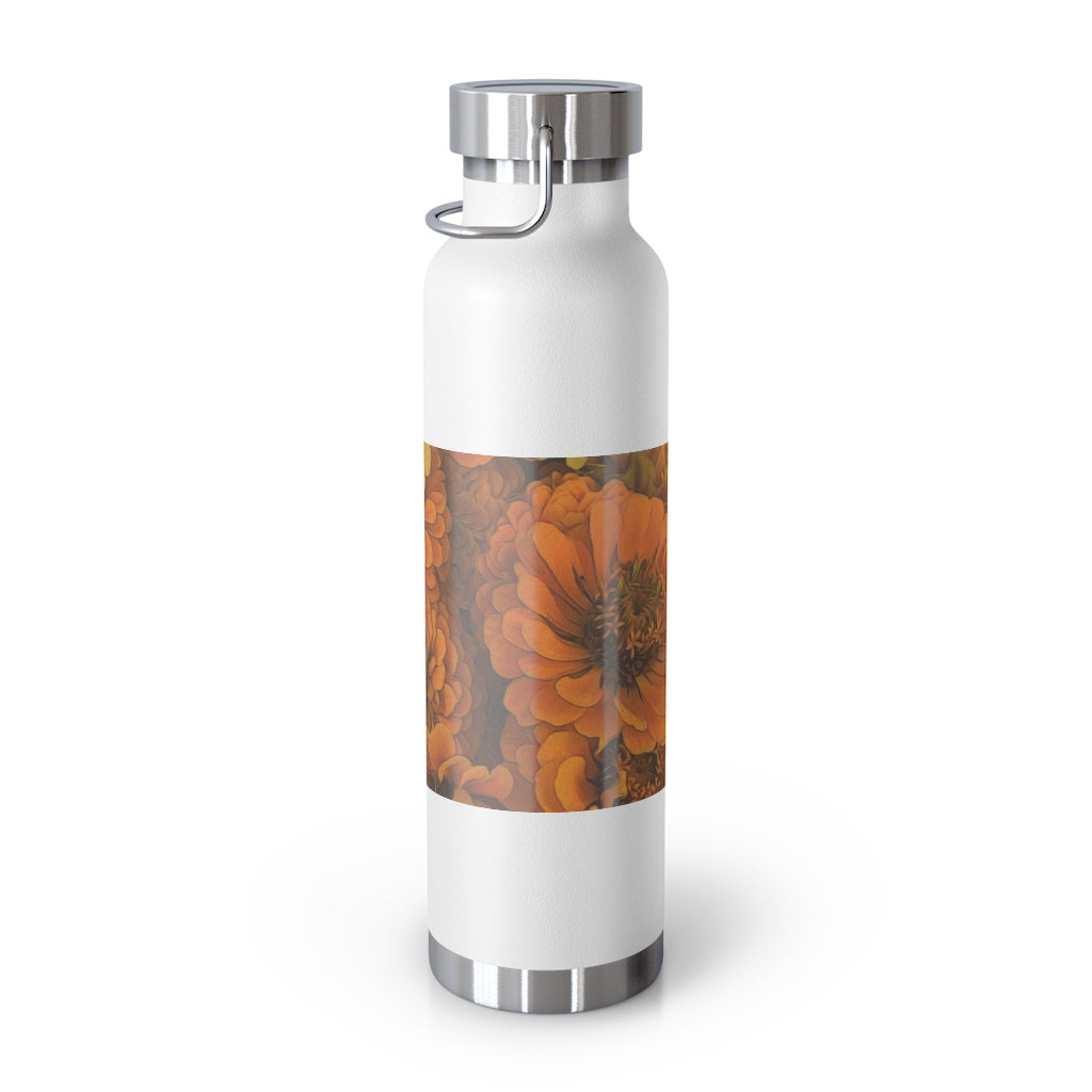 Yellow Zinnias 22oz Vacuum Insulated Bottle