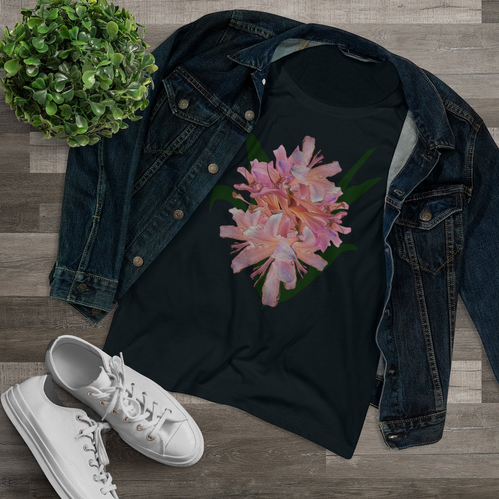 Pink Amaryllis Organic Women's Lover T-shirt