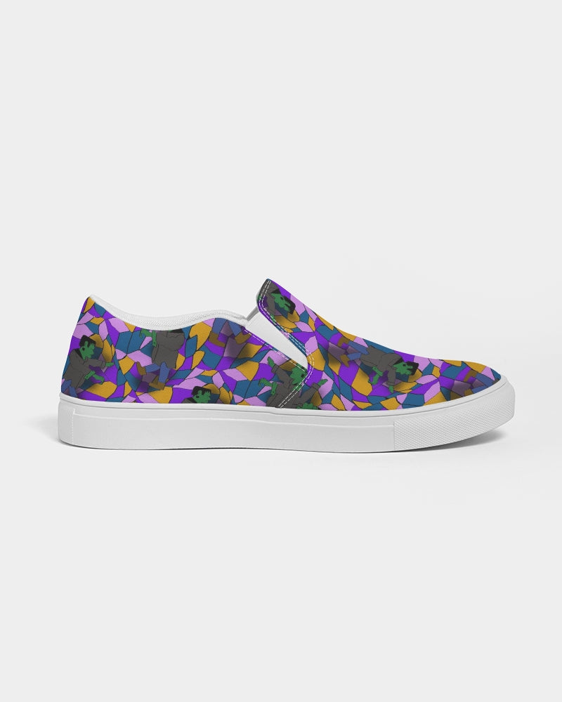 Frankenstein Pattern Women's Slip-On Canvas Shoe