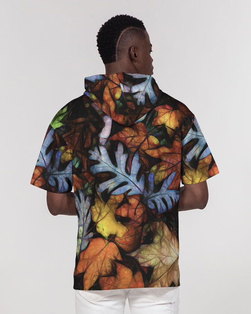 Mid October Leaves Men's Premium Heavyweight Short Sleeve Hoodie
