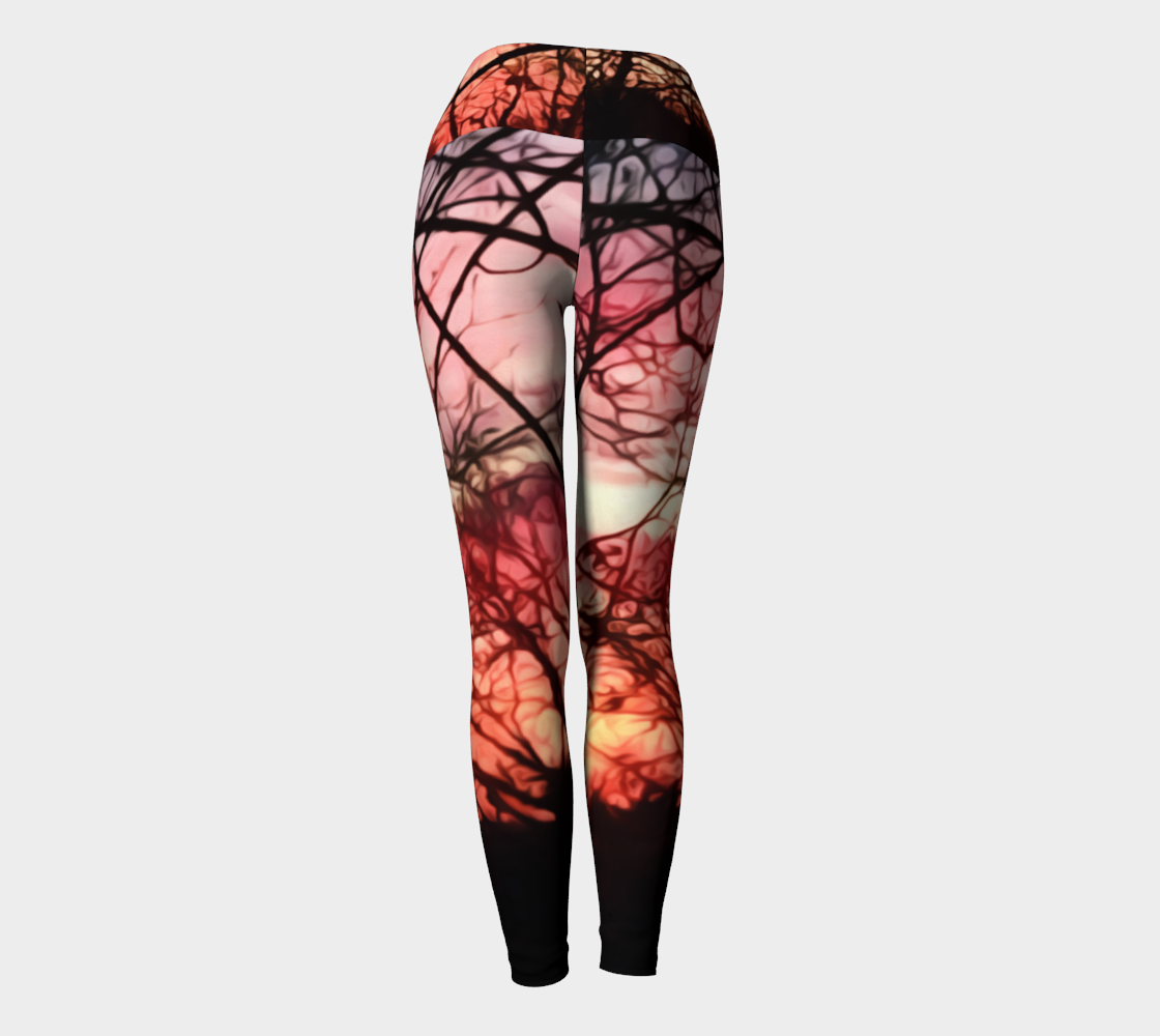 October Sunset Yoga Leggings
