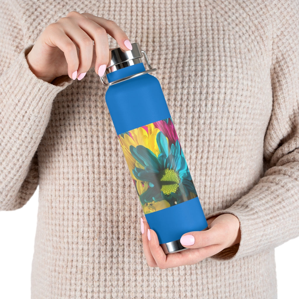 Raw Flowers 4 22oz Vacuum Insulated Bottle