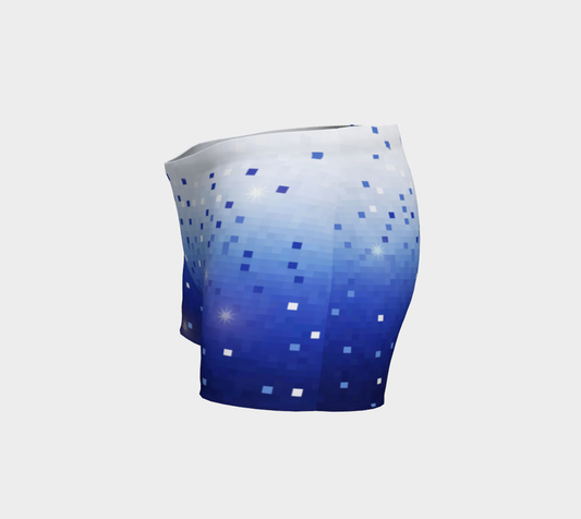 Blue Square Confetti Shorts