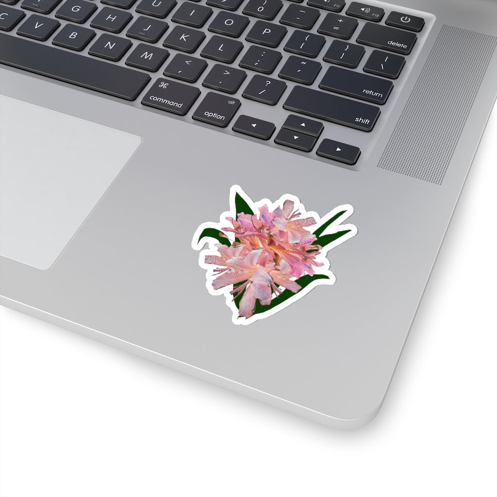 Pink Amaryllis Kiss-Cut Stickers