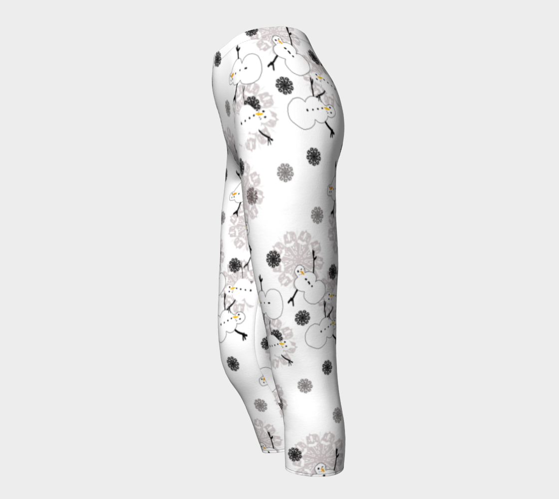Snowman Pattern Capris
