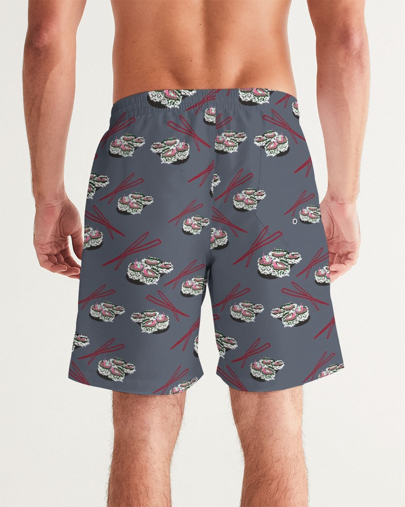 Sushi Pattern Men's Swim Trunk