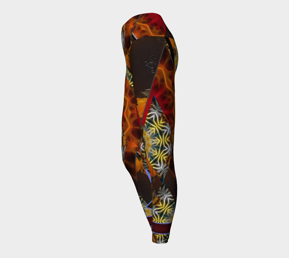 Sunflower Collage Yoga Leggings