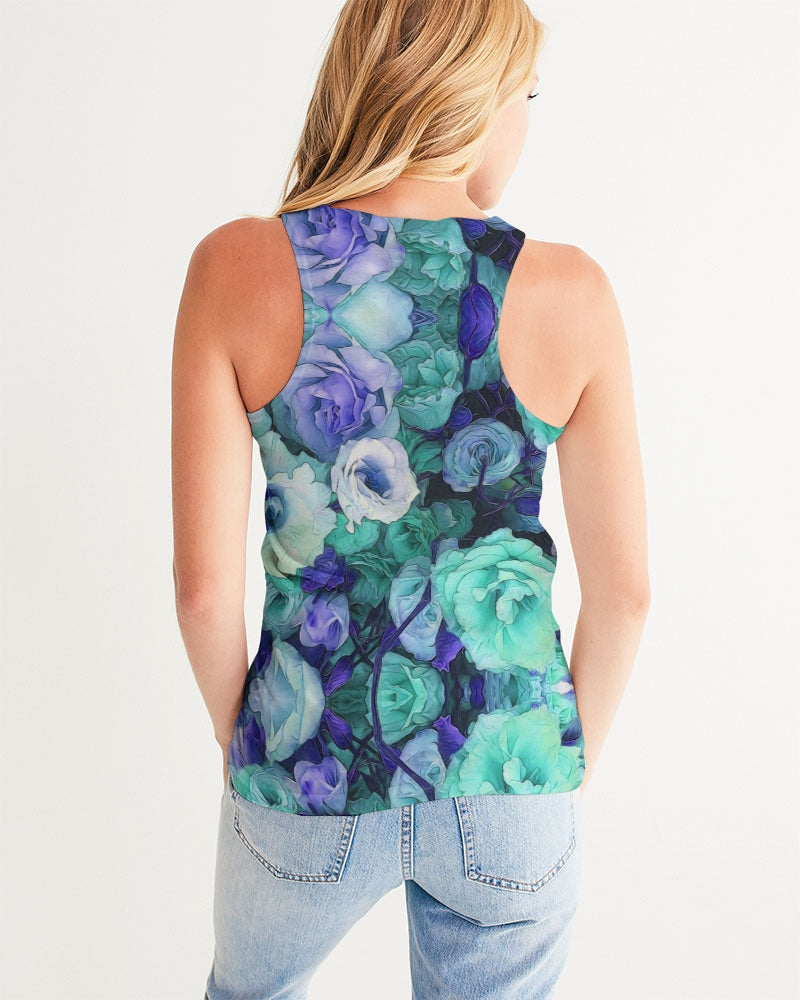 Aqua Flowers Women's Tank