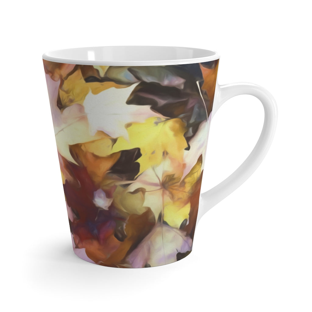 Fall Leaves Bright Latte mug