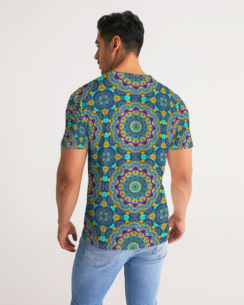 Blue Green Blur Kaleidoscope Men's Tee