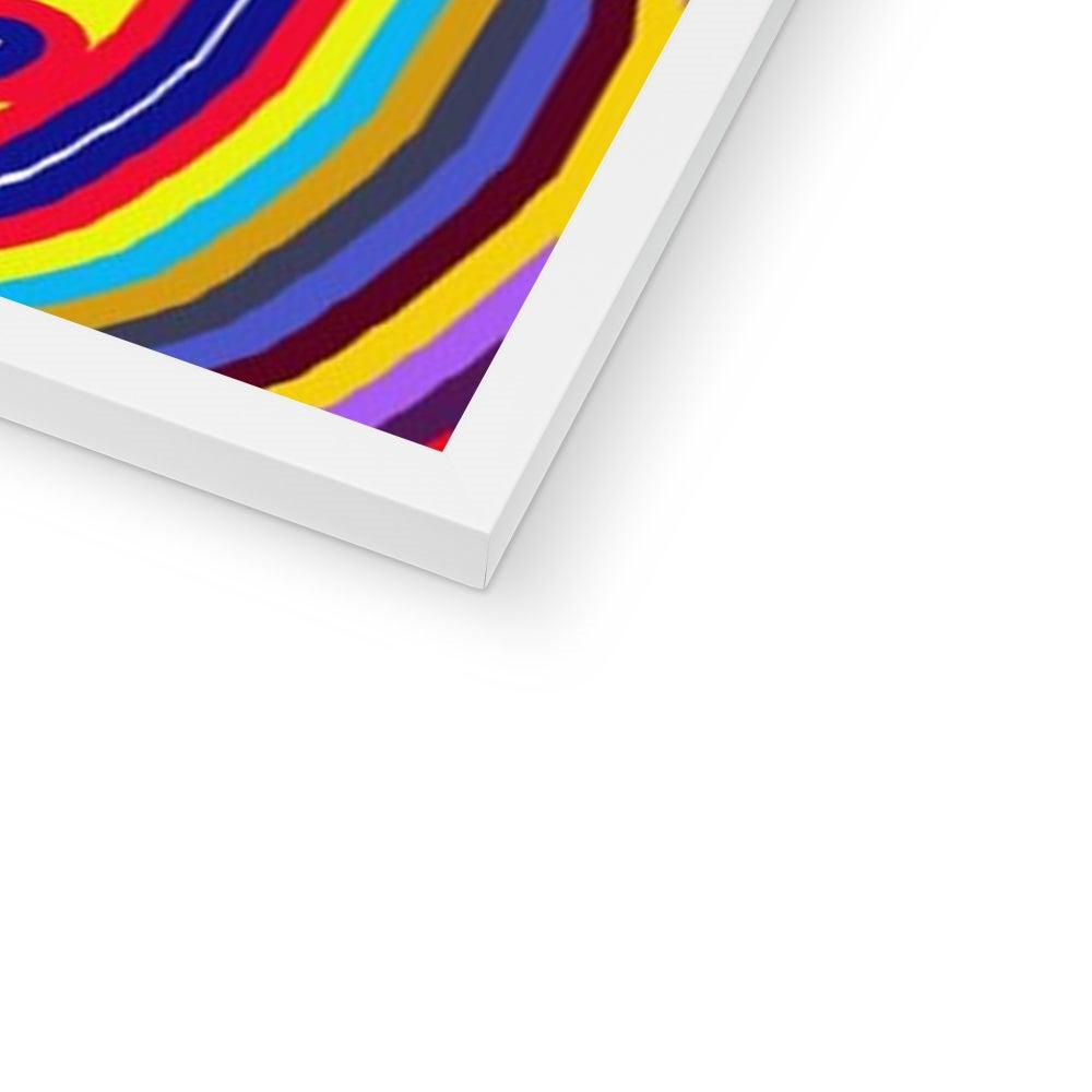 Curly Swirls Framed Print