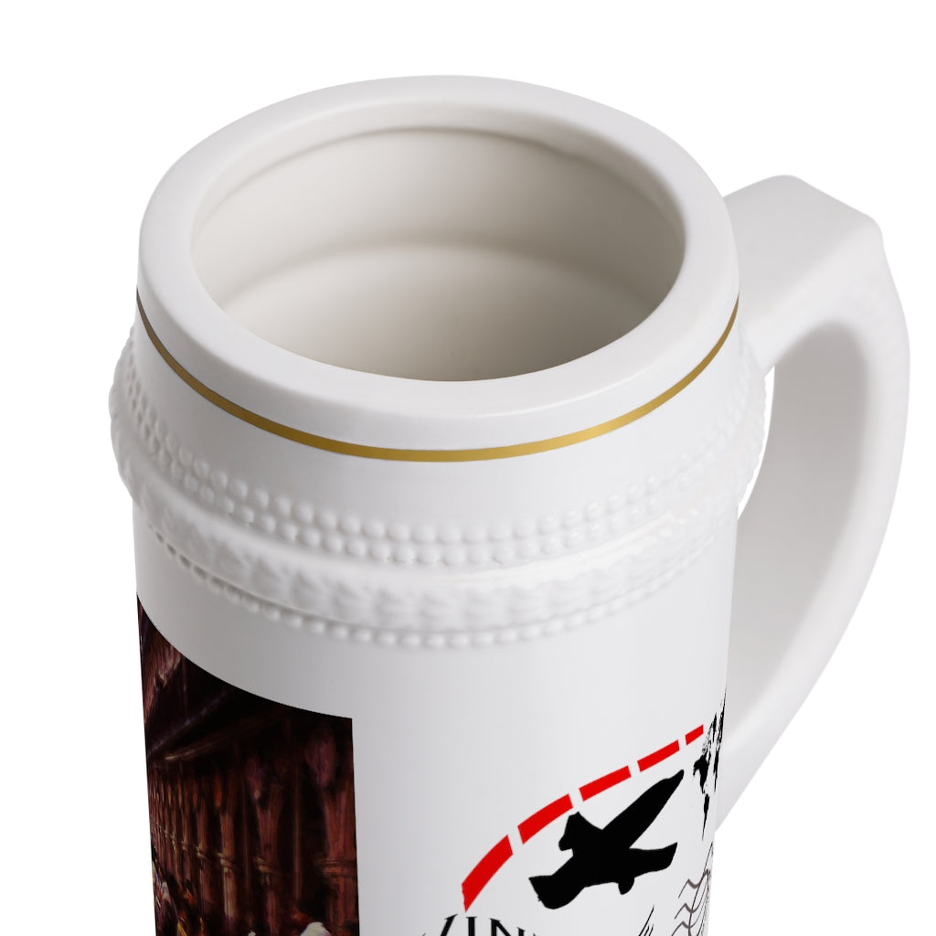 Vintage Travel Outdoor Cafe Stein Mug