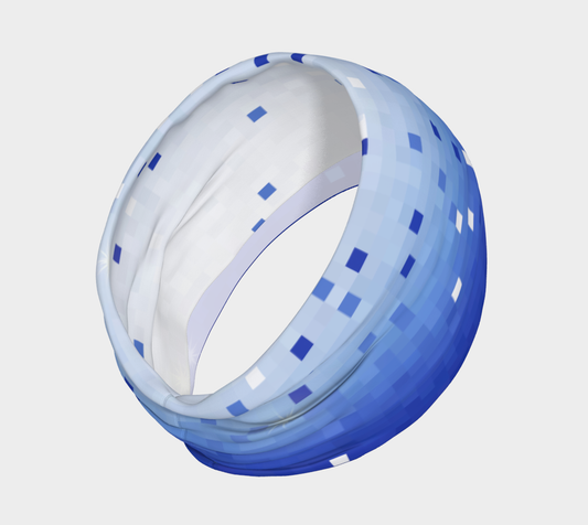 Blue Square Confetti Headband
