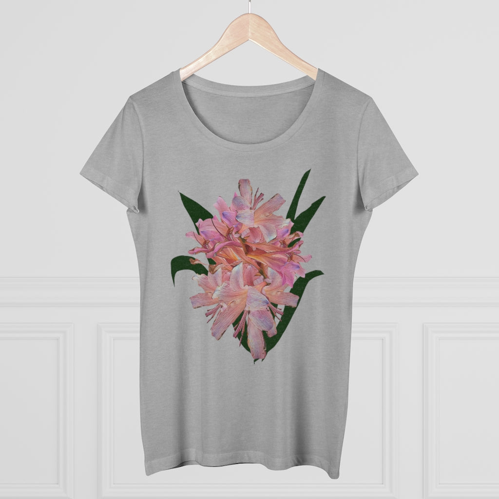 Pink Amaryllis Organic Women's Lover T-shirt