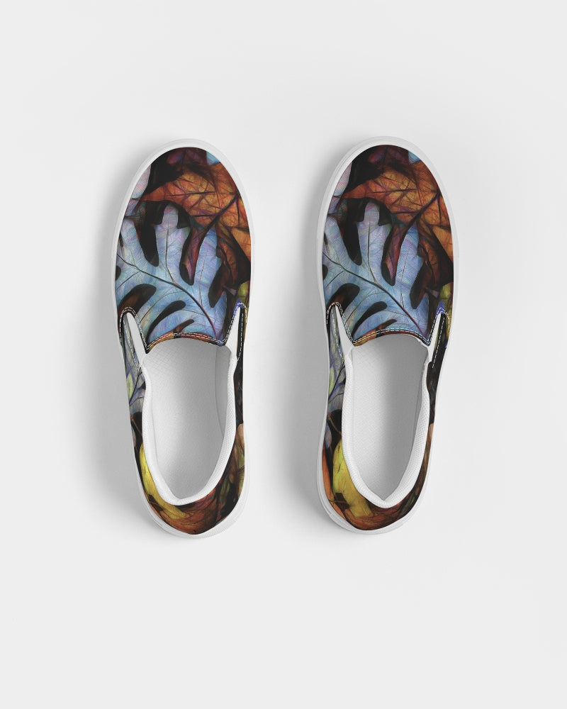 Mid October Leaves Women's Slip-On Canvas Shoe