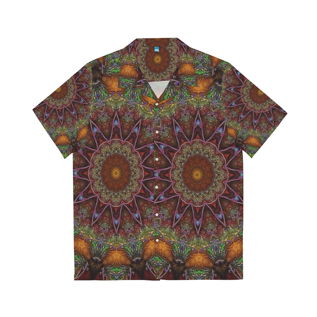 Earthy Kaleidoscope Men's Hawaiian Shirt (AOP)