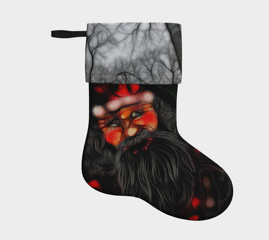 Santa Drawing Christmas Stocking