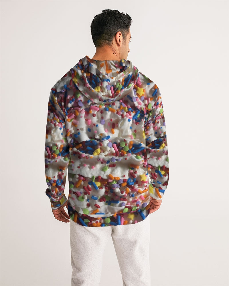 Rainbow Sprinkles On Whipped Cream Men's Hoodie