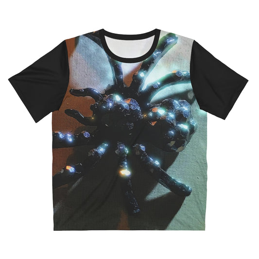 Sparkly Spider Unisex AOP Cut & Sew T-Shirt