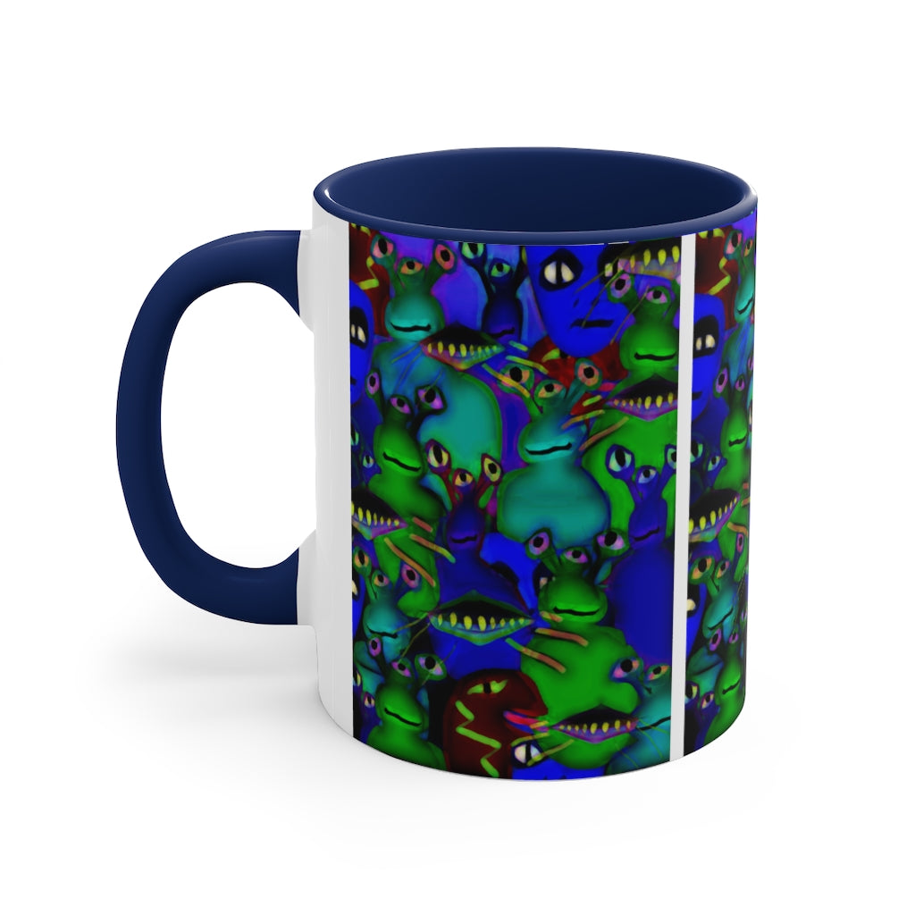Aliens Collage Accent Coffee Mug, 11oz