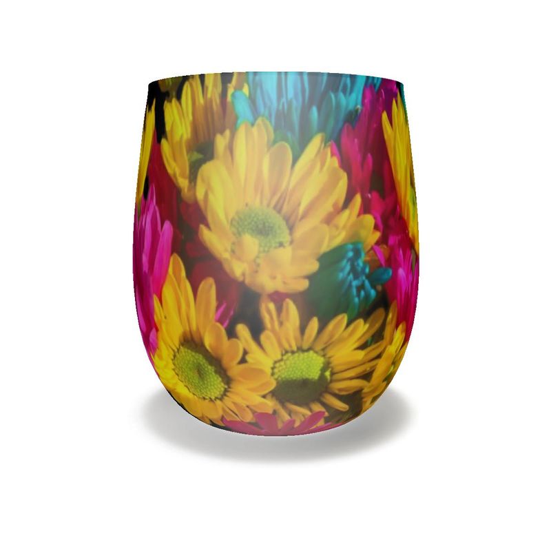 Spring Daisies Water Glass