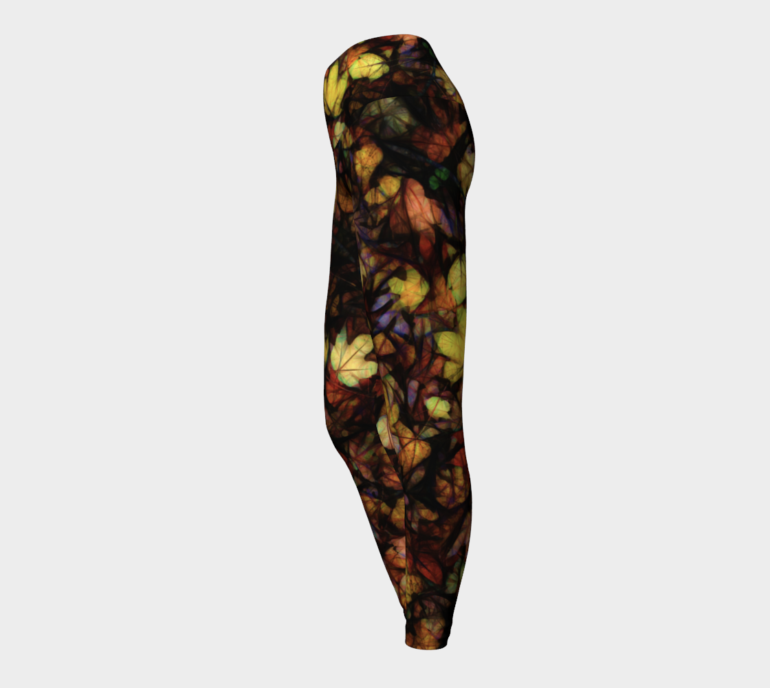 Late October Leaves Yoga Leggings