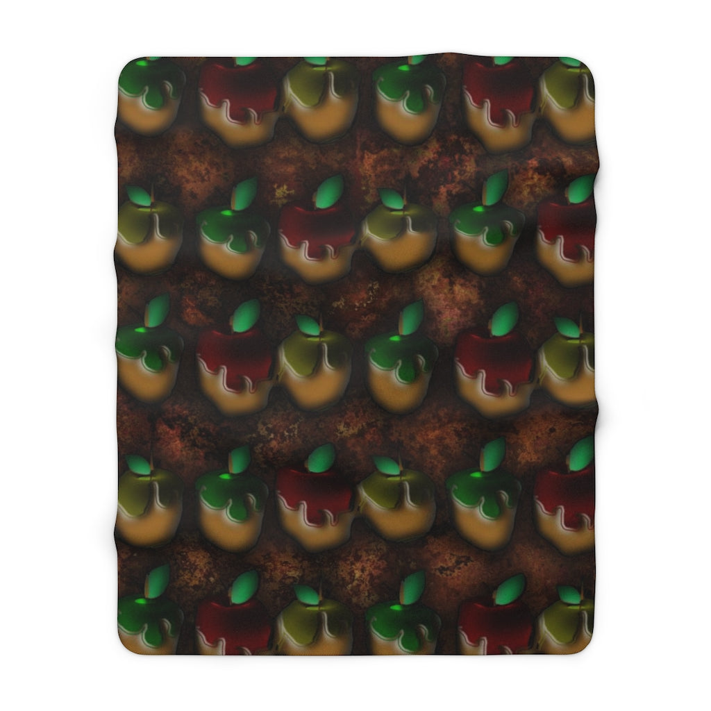 Caramel Apples Sherpa Fleece Blanket