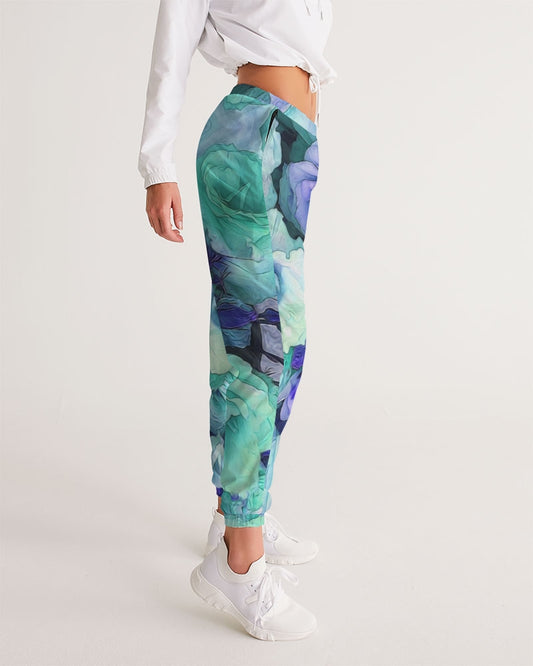 Aqua Flowers Women's Track Pants