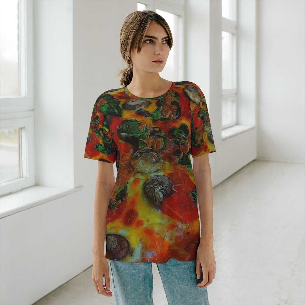 Pizza Unisex AOP Cut & Sew T-Shirt