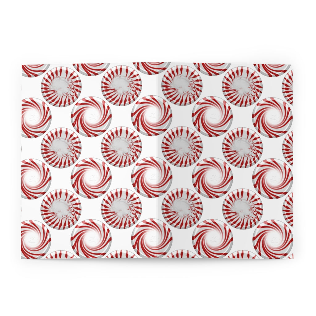 Peppermint Candy Dots Greeting Cards (5 Pack)