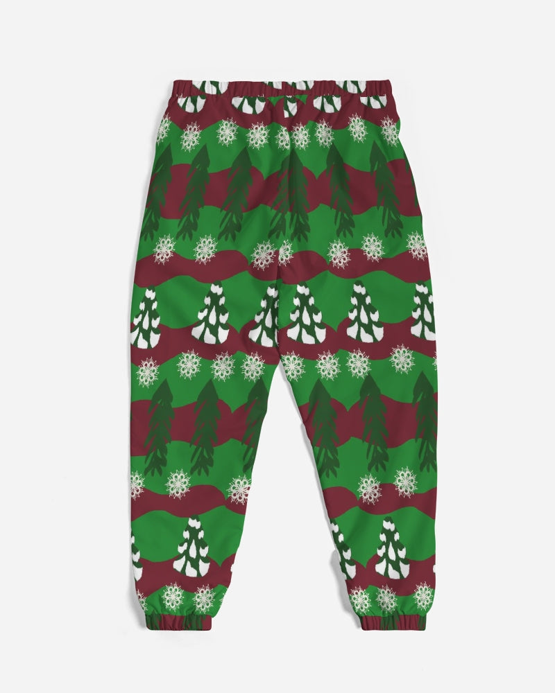 Snowy Evergreen Pattern Men's Track Pants