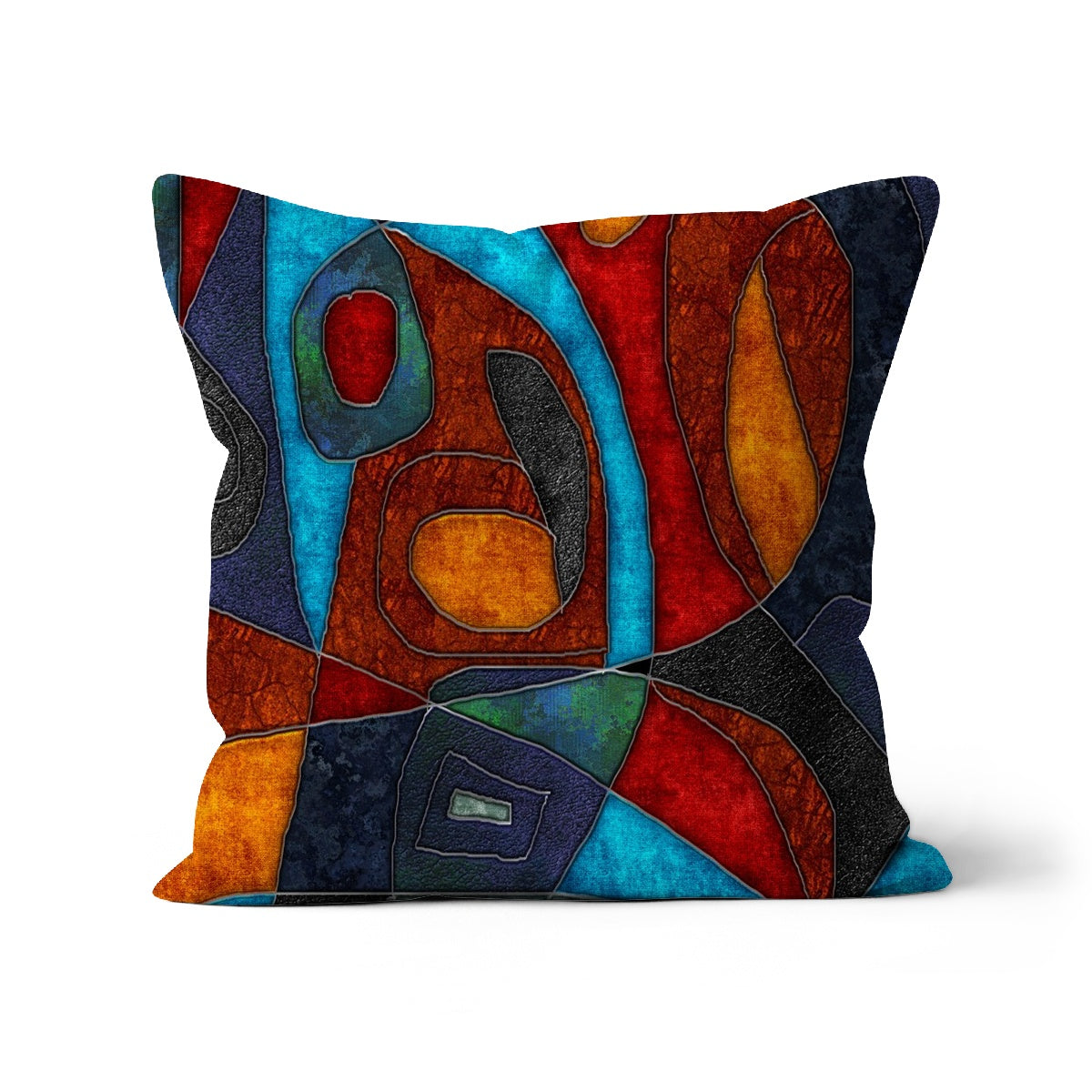 Abstract With Heart Cushion