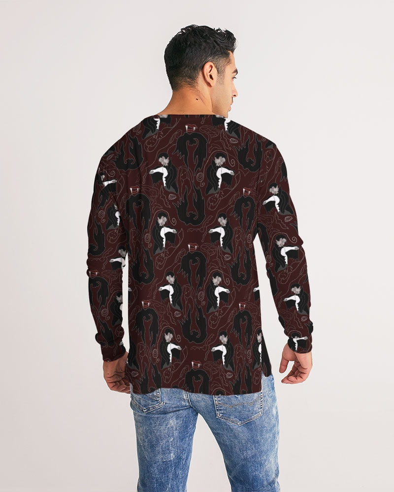 Vampire Pattern Men's Long Sleeve Tee