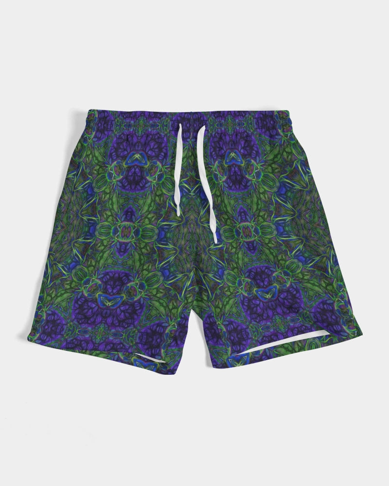 blue Green Ribbon Kaleidoscope Men's Swim Trunk