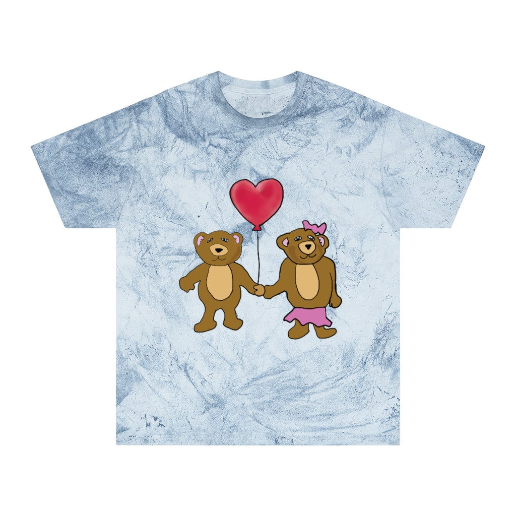 Teddy Bear Valentine Unisex Color Blast T-Shirt