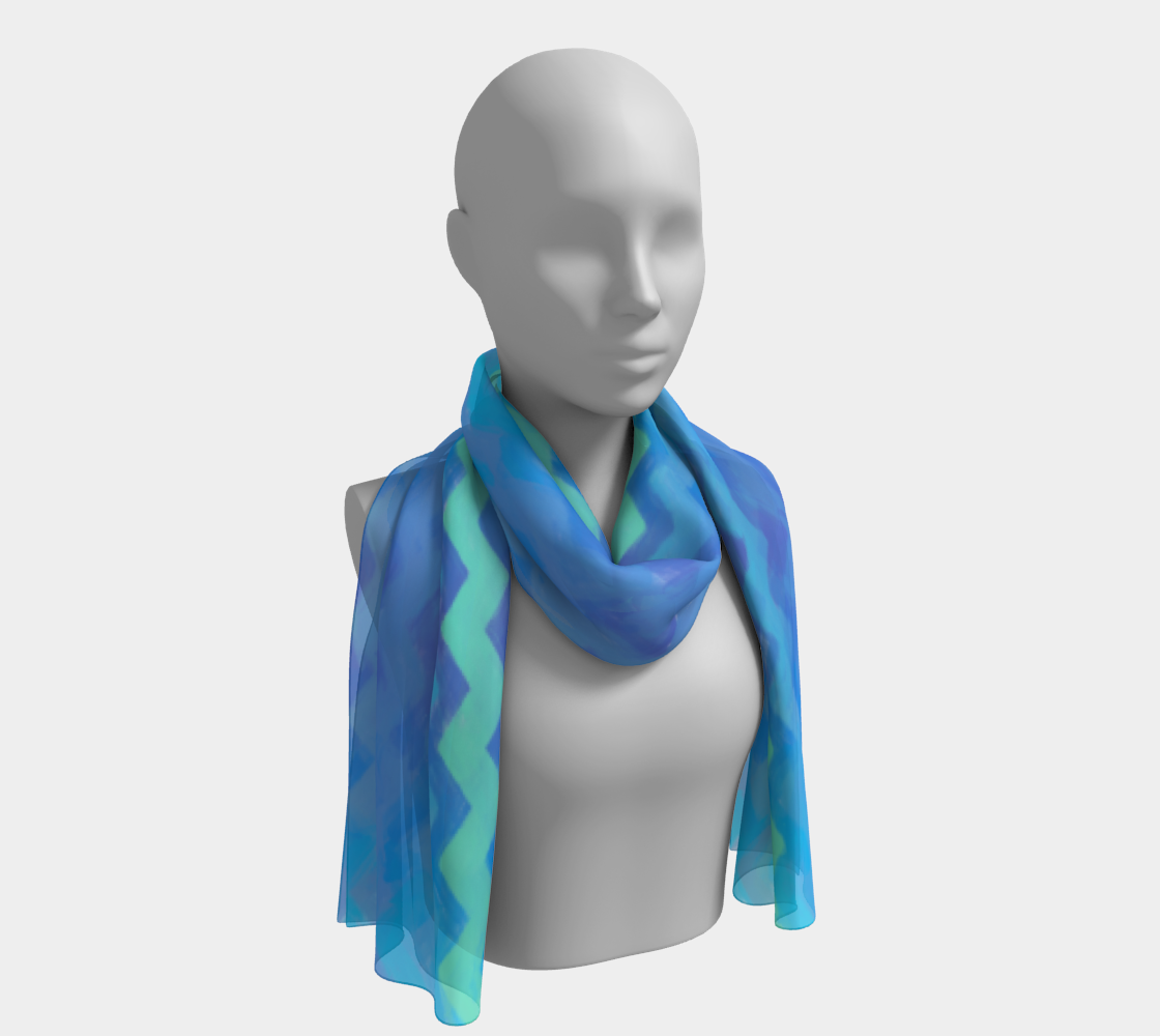 Mermaid Stripe Long Scarf