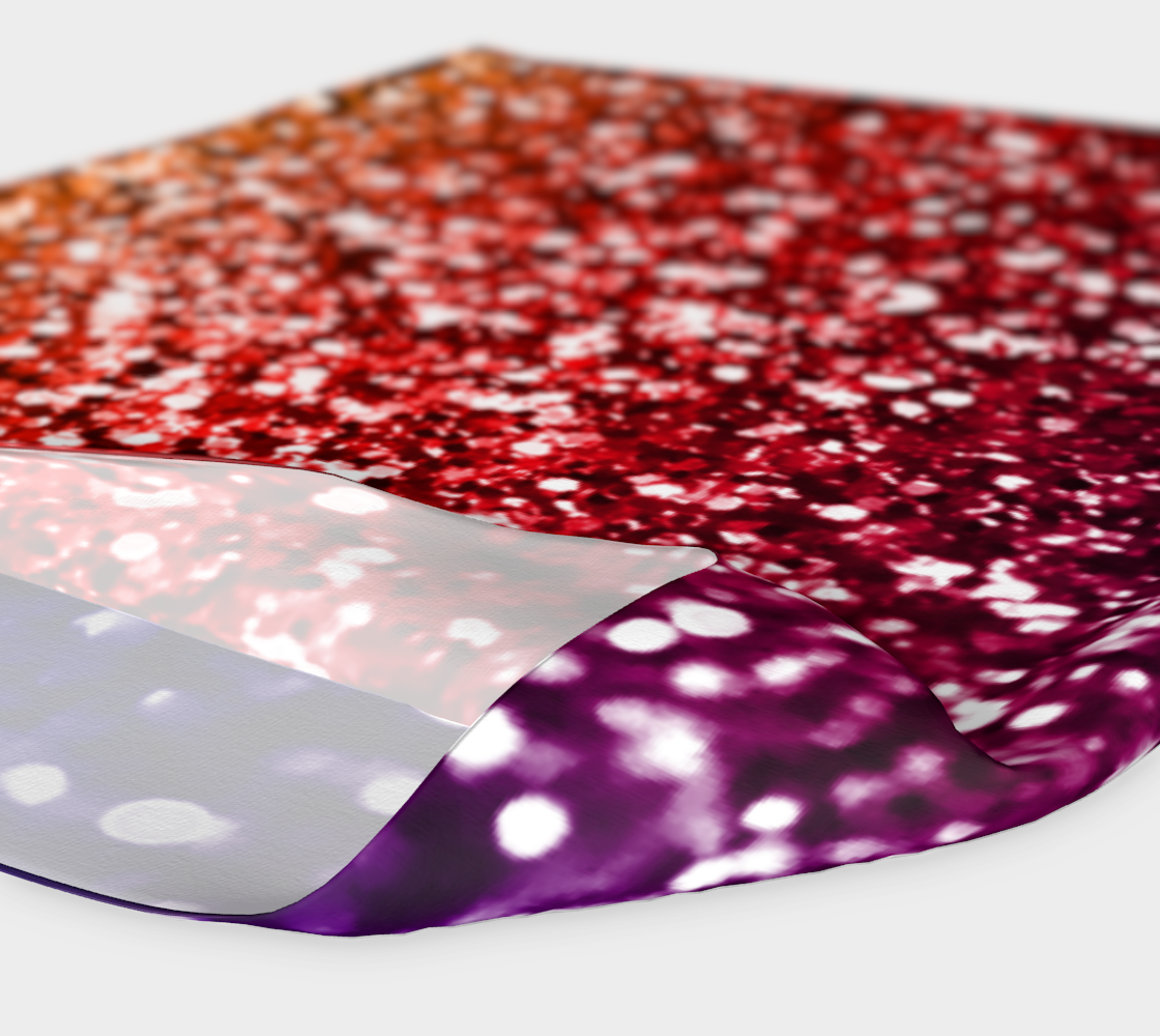 Rainbow Glitter Graphic Headband