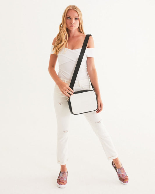 Pink Amaryllis Women's Slip-On Canvas Shoe