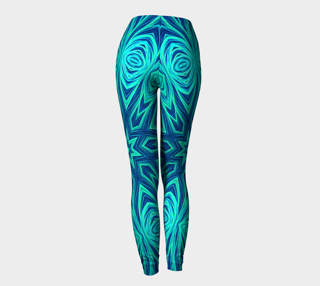 Blue Ice Kaleidoscope Leggings