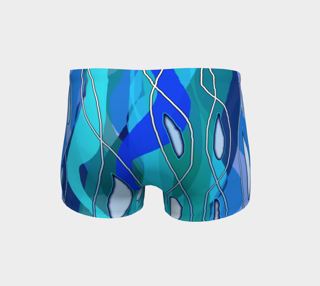 Wavy Blue Shorts