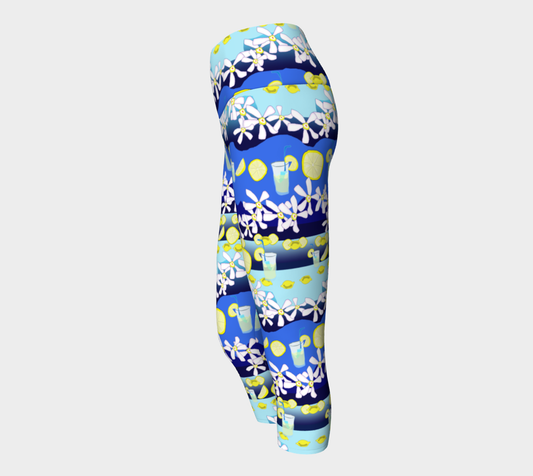Lemonade Pattern Yoga Capris