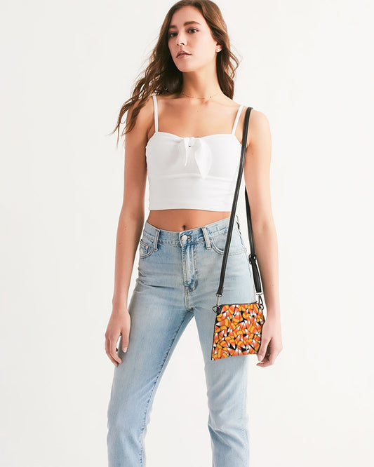 Candy Corn Pattern Wristlet