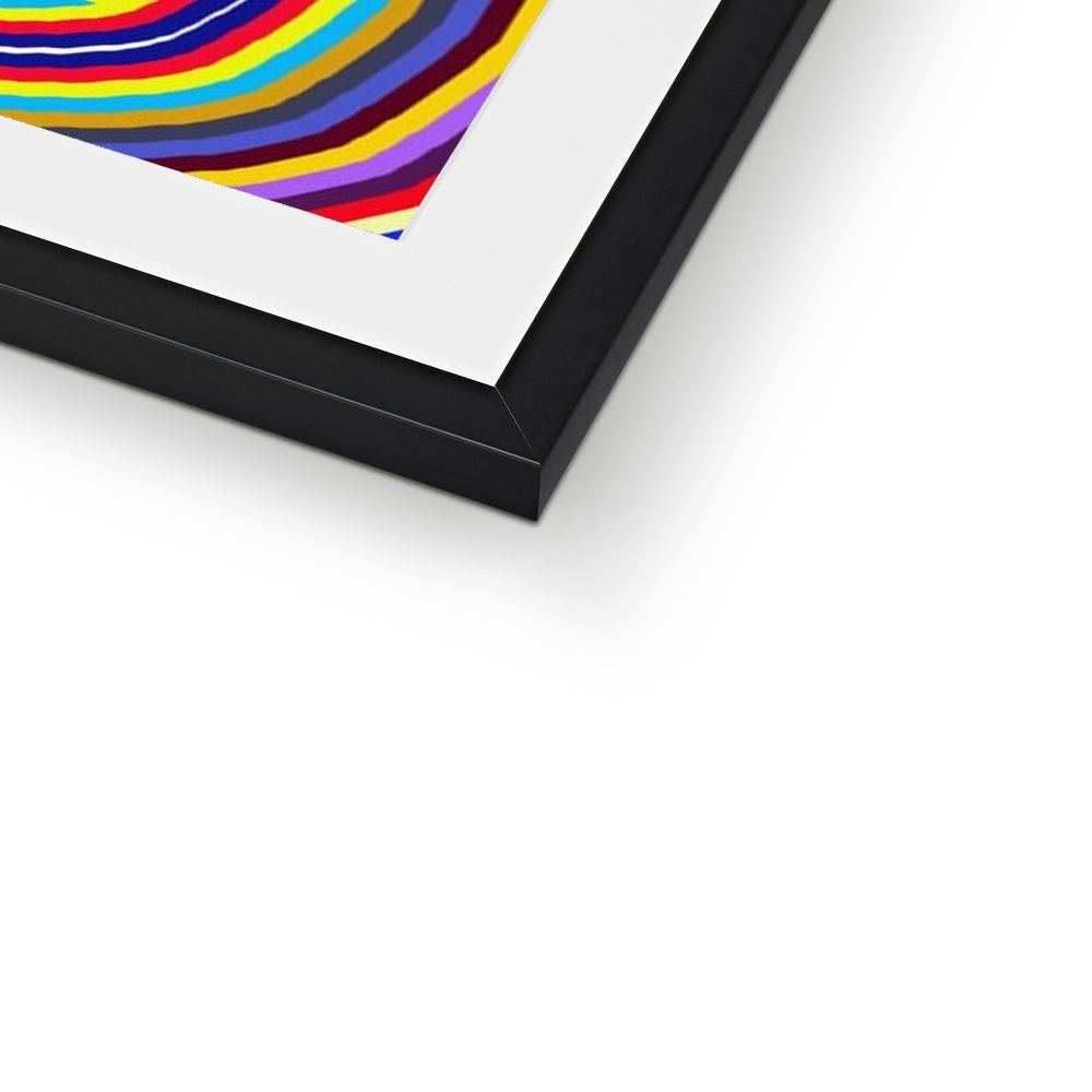 Curly Swirls Framed & Mounted Print