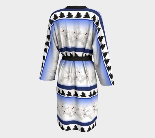 Reindeer Pattern Peignoir