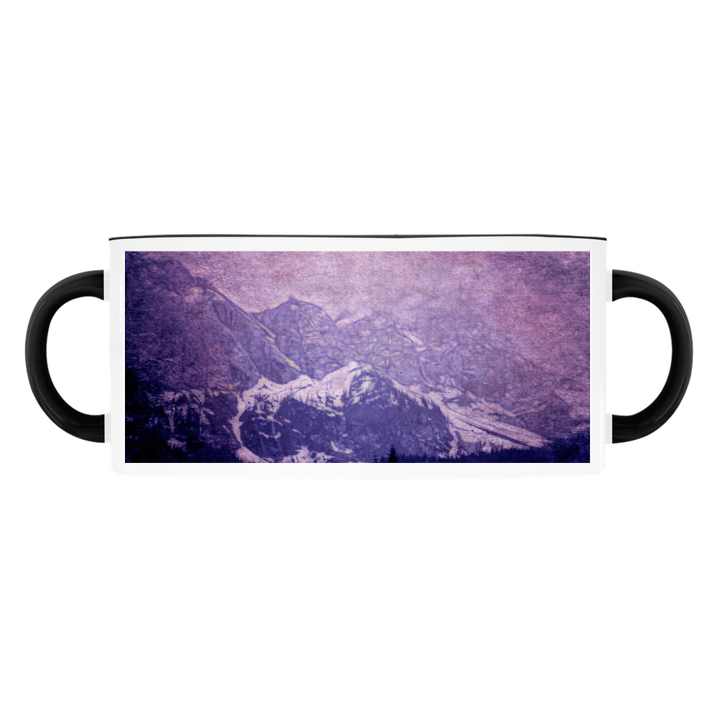Mountains Distant Vintage Travel Accent Mugs